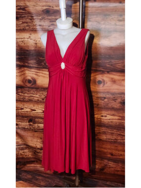 Women's Jessica Howard Red Midi Dress Size 12